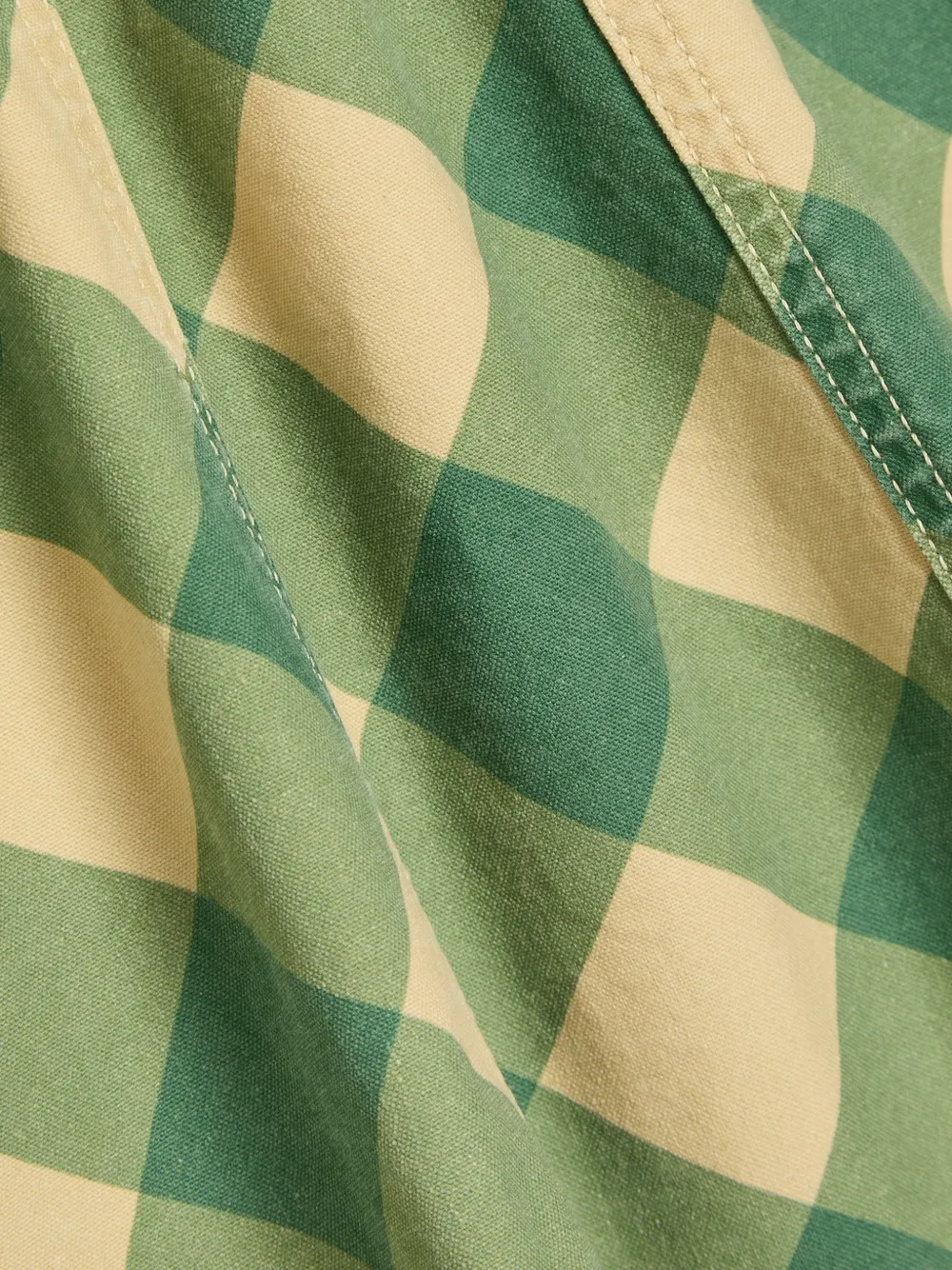  Damson Madder Checked Mini Dress - Green 