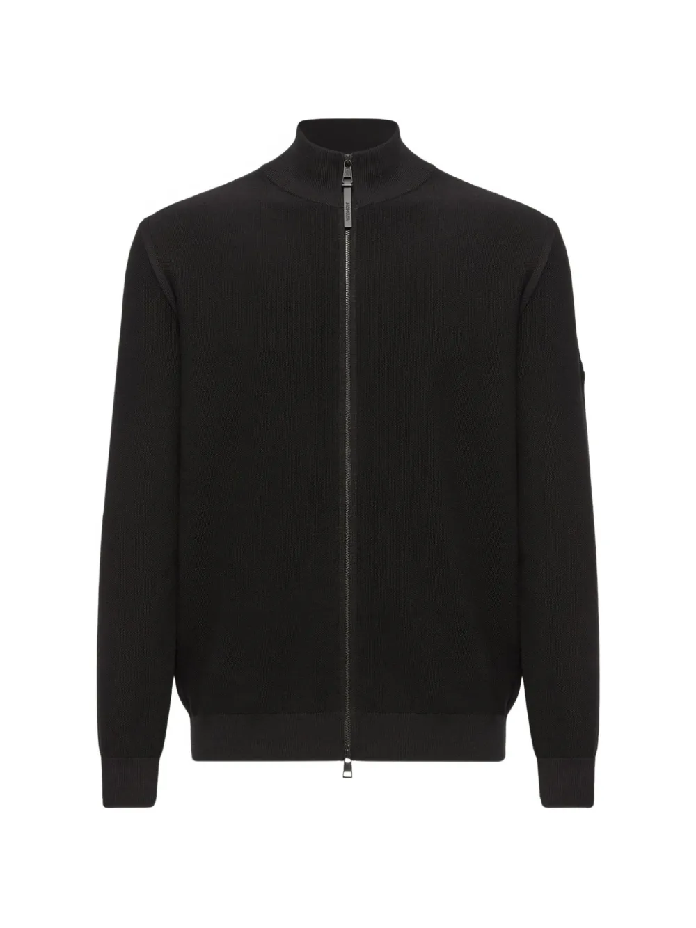 Moncler 拉链针织卫衣 | 黑色 | Image 1