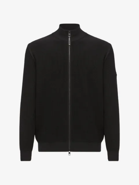 Moncler zip-up knitted sweater