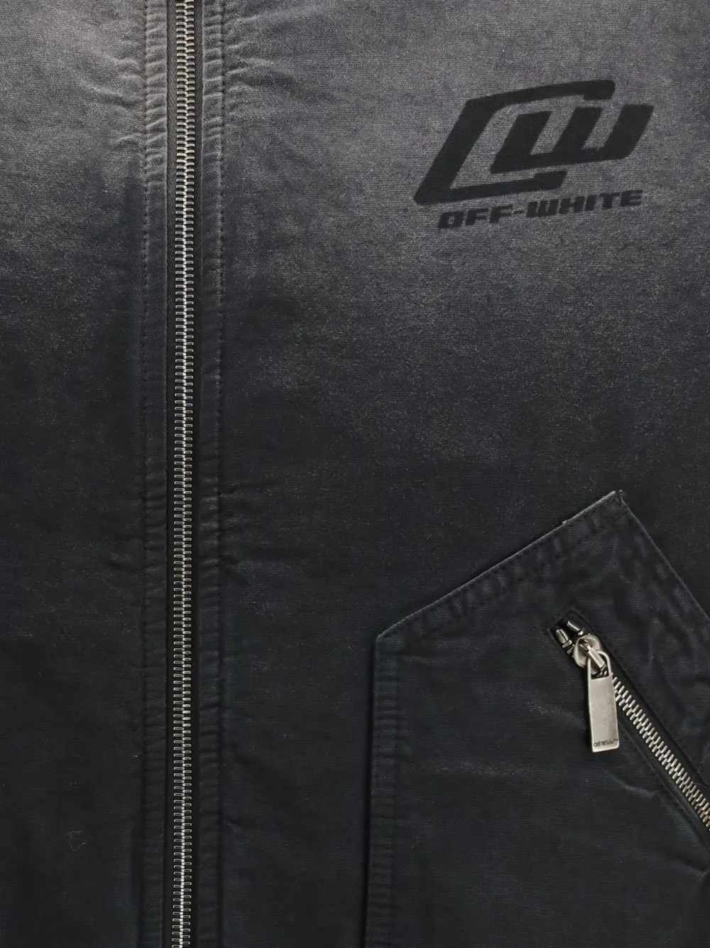 Off-White Bomberjack met logoprint Grijs