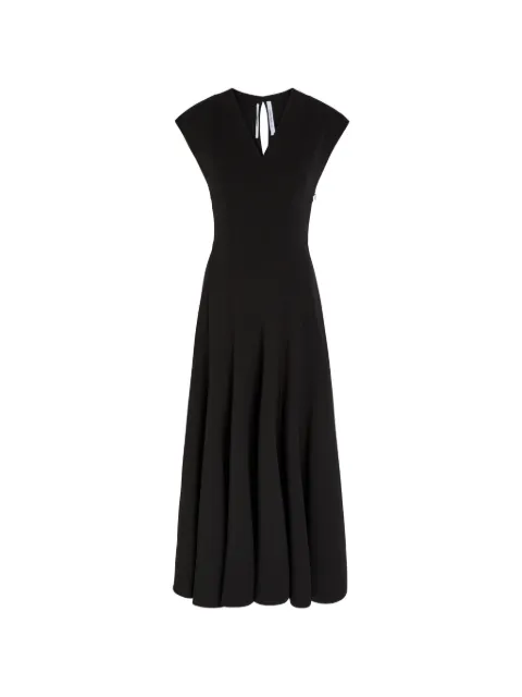 Another Tomorrow V-neck midi dress