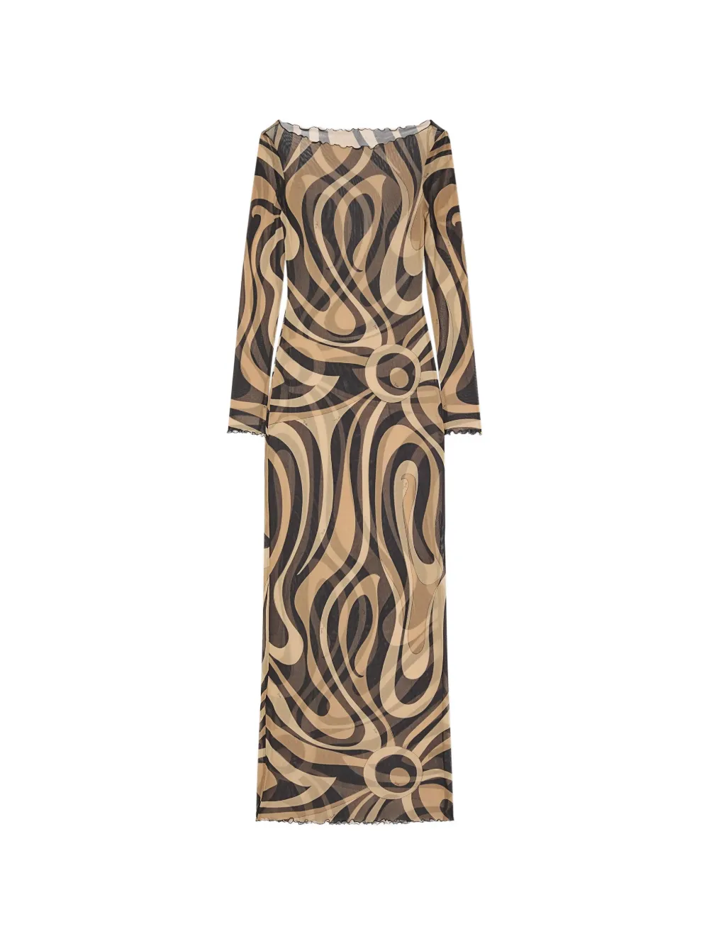  Pucci Geometric-pattern Maxi Dress - Neutrals 
