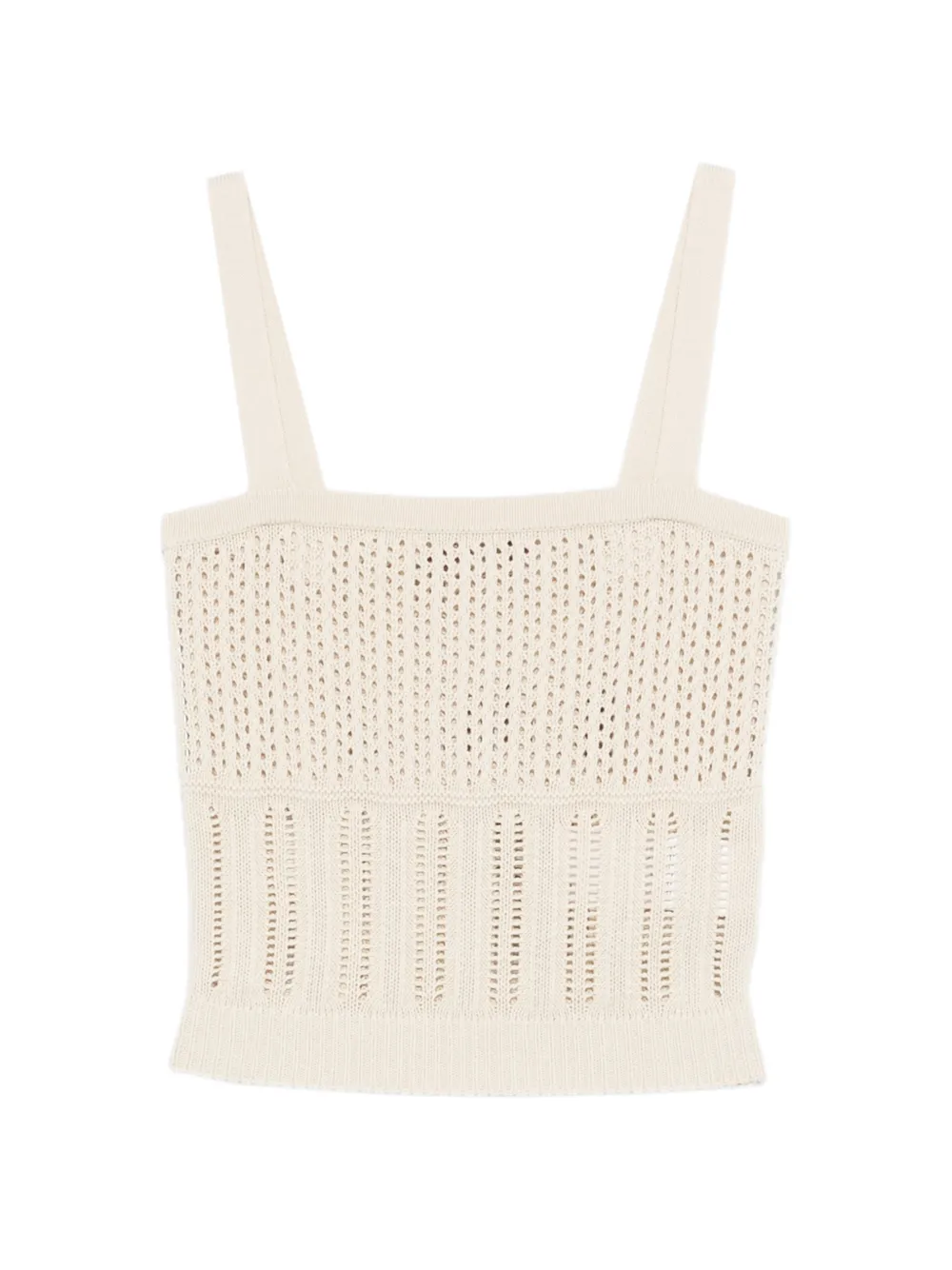 Max Mara open stitch top - Nude