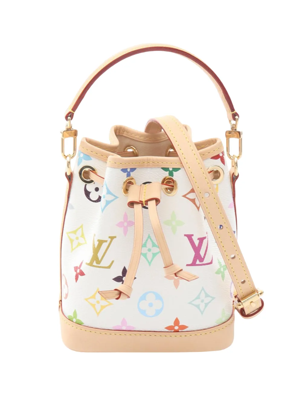 Louis Vuitton Pre-Owned 2021-2025 Monogram Multicolore Nano Noe business bag - Bianco