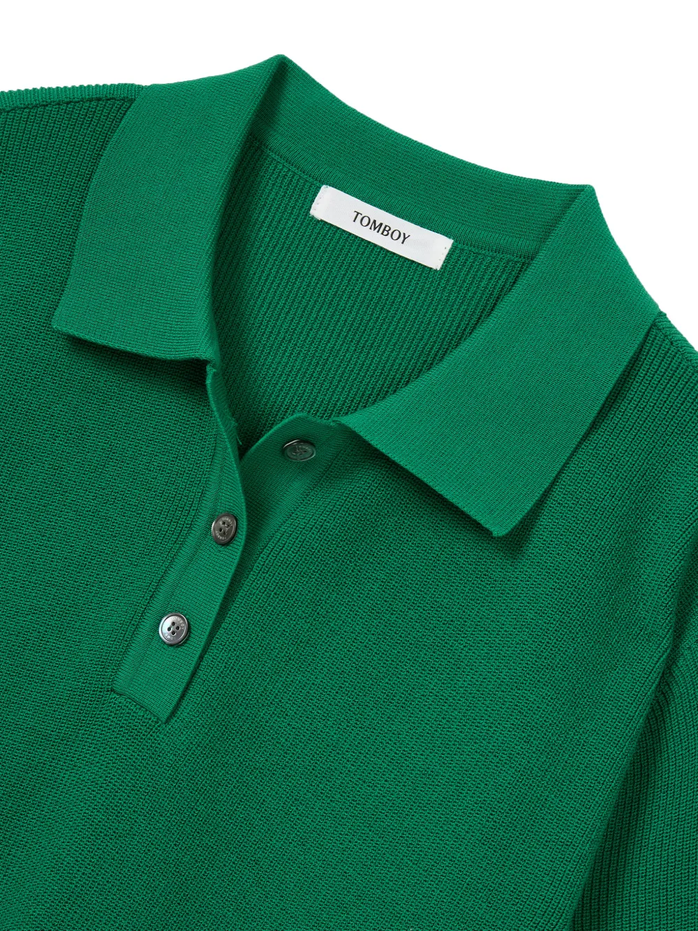 TOMBOY Polotrui met knopen Groen