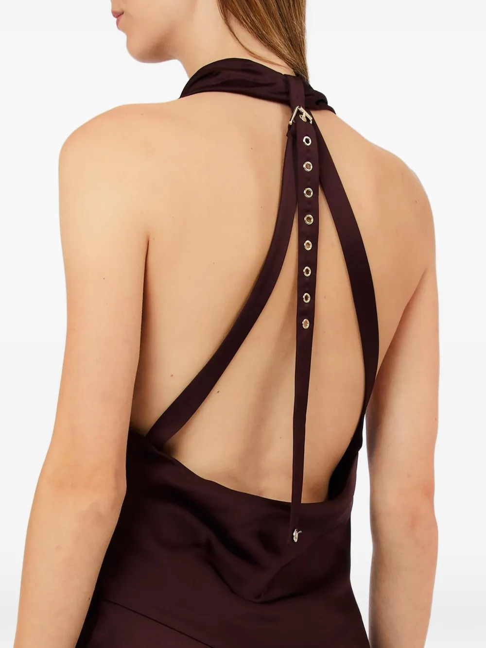 LIU JO Satijnen maxi-jurk Rood