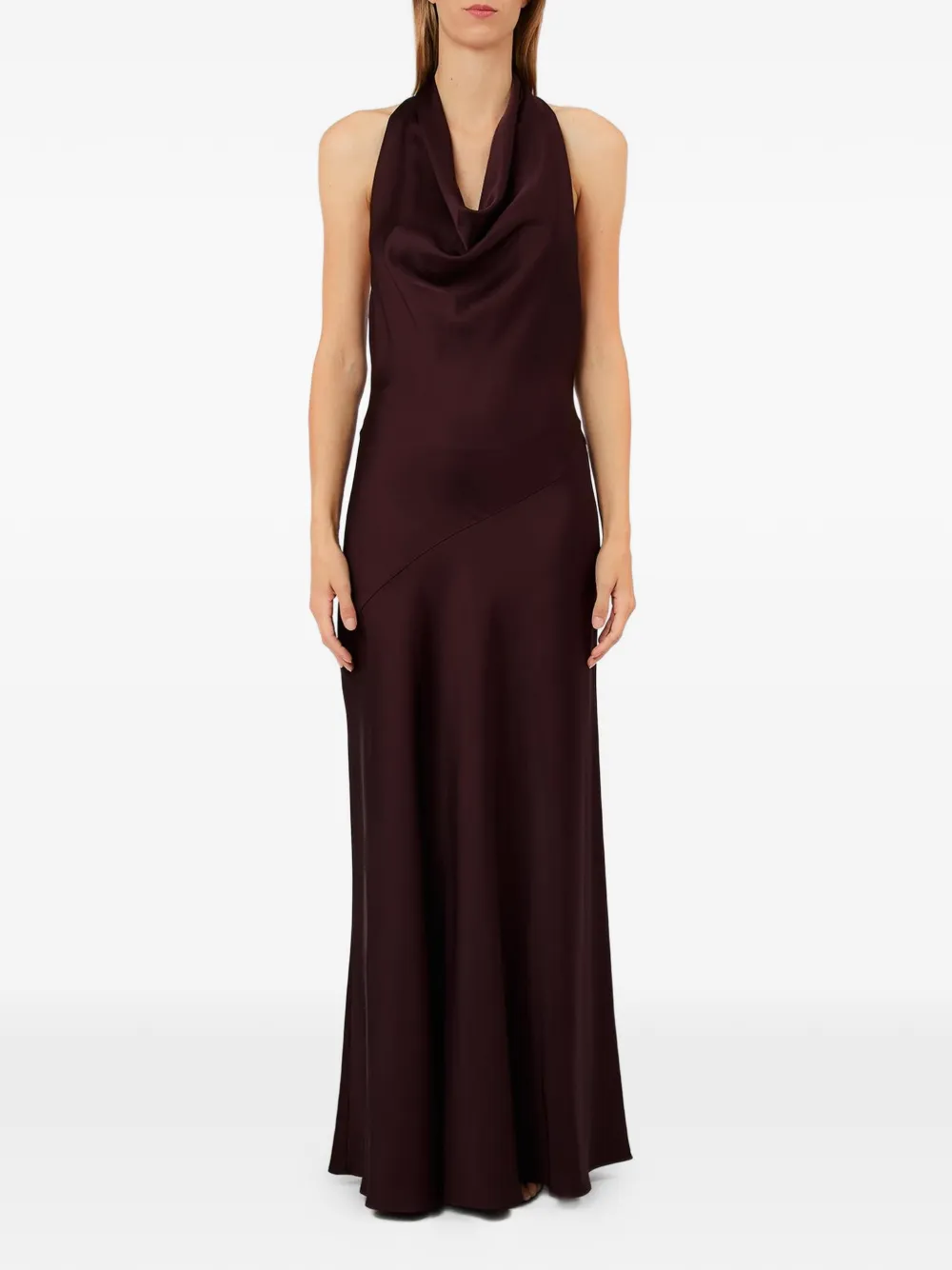 LIU JO halterneck dress - Marrone
