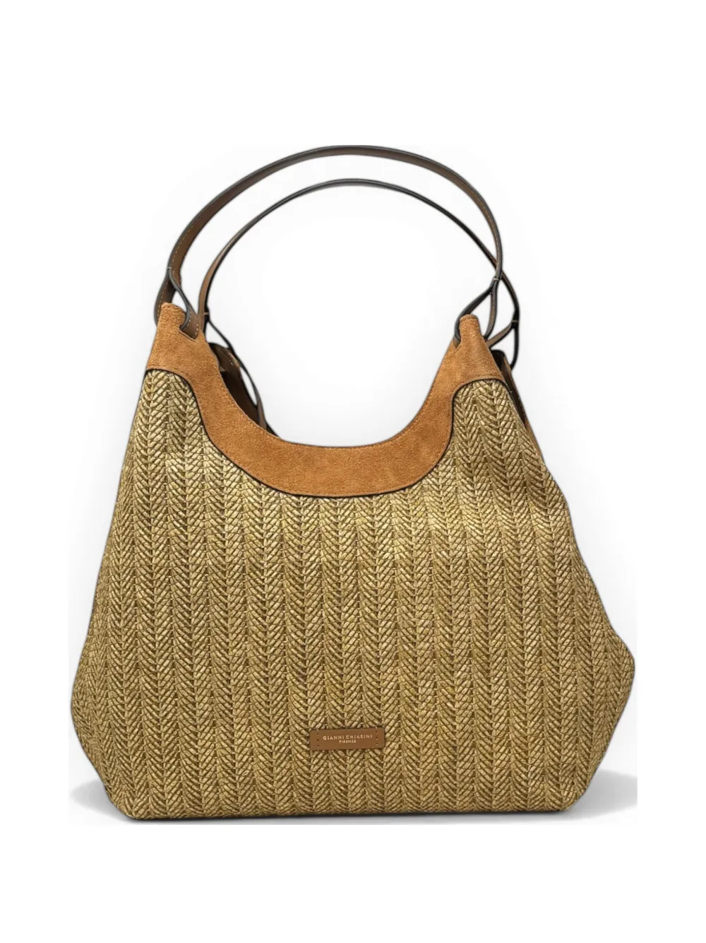 GIANNI CHIARINI Dua two-tone shoulder bag - Neutrals
