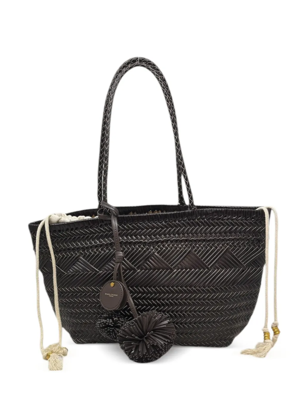GIANNI CHIARINI medium Paloma plaited shoulder bag - Marrone