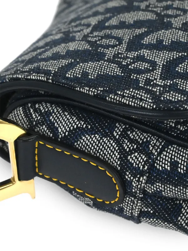 Dior ロゴパターン バッグ Christian Dior Pre-Owned 2003 トロッター ダブル サドルバッグ
