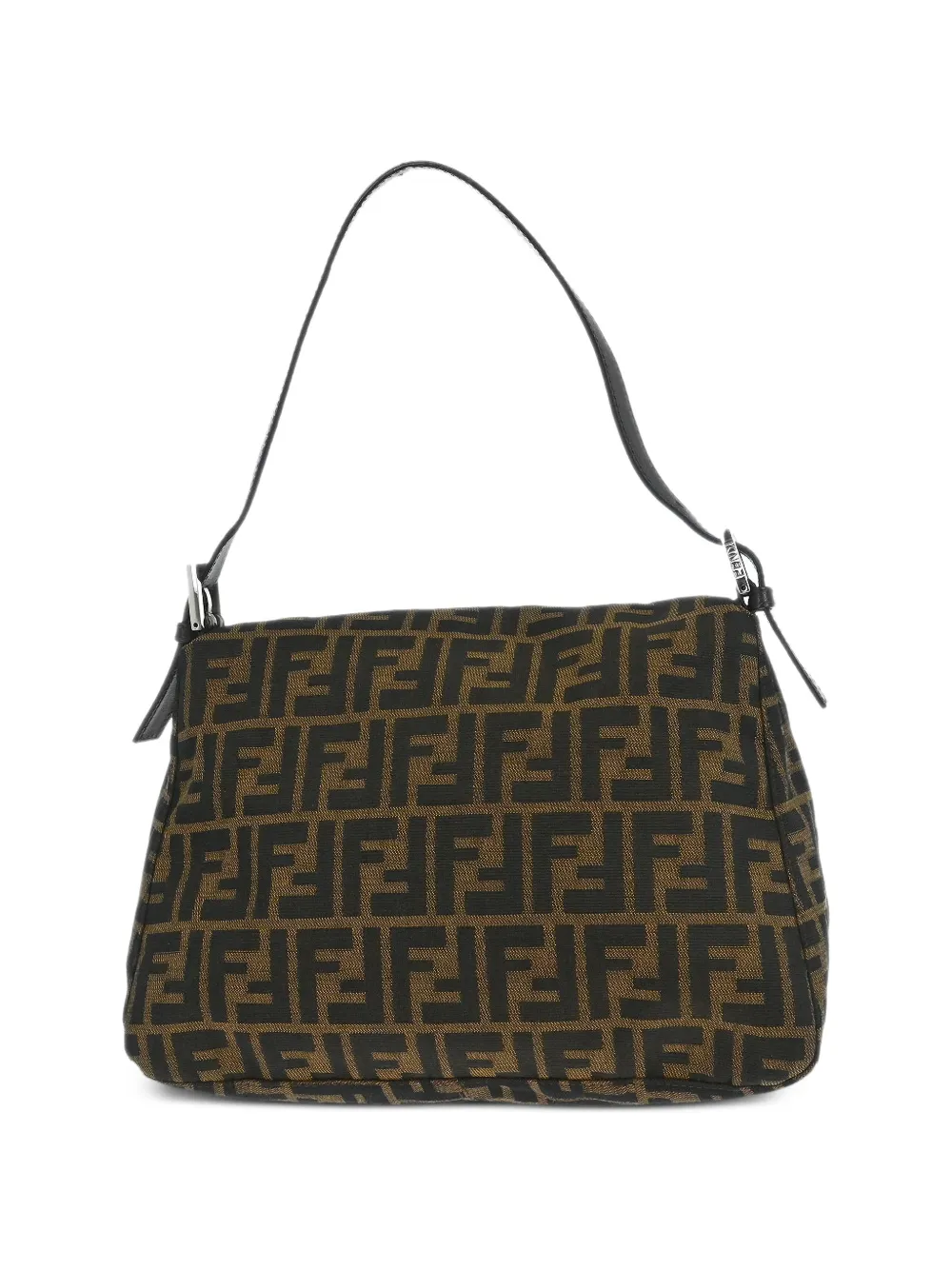 Fendi Pre-owned Zucca Baguette Handbag in Black, view 2
