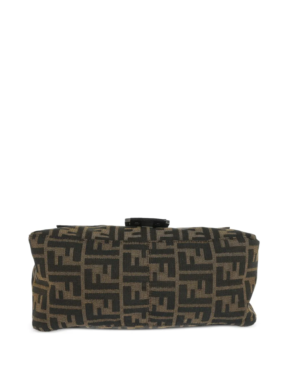 Fendi Pre-owned Zucca Baguette Handbag in Black, view 3