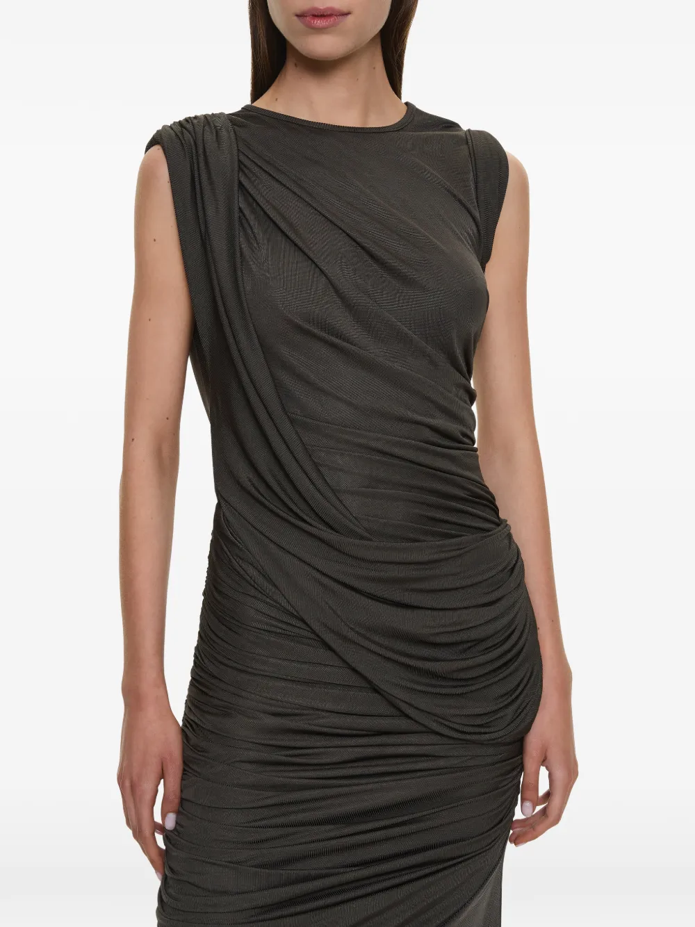 Christopher Esber Verve Twisted jurk Grijs
