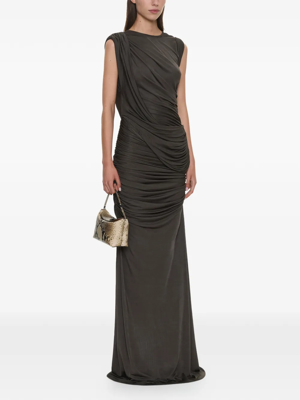Christopher Esber Verve Twisted jurk Grijs