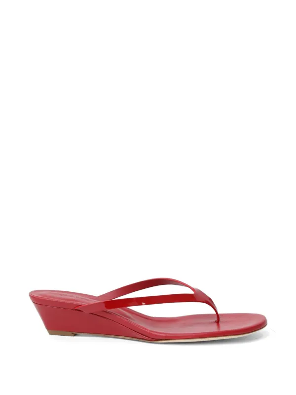 Christopher Esber Scala Wedge Sandals in Red
