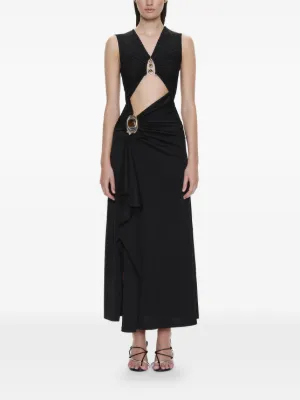 christopher esber sculpted ruched dress Christopher Esber Sculpted Ruched Dress Black Size 10