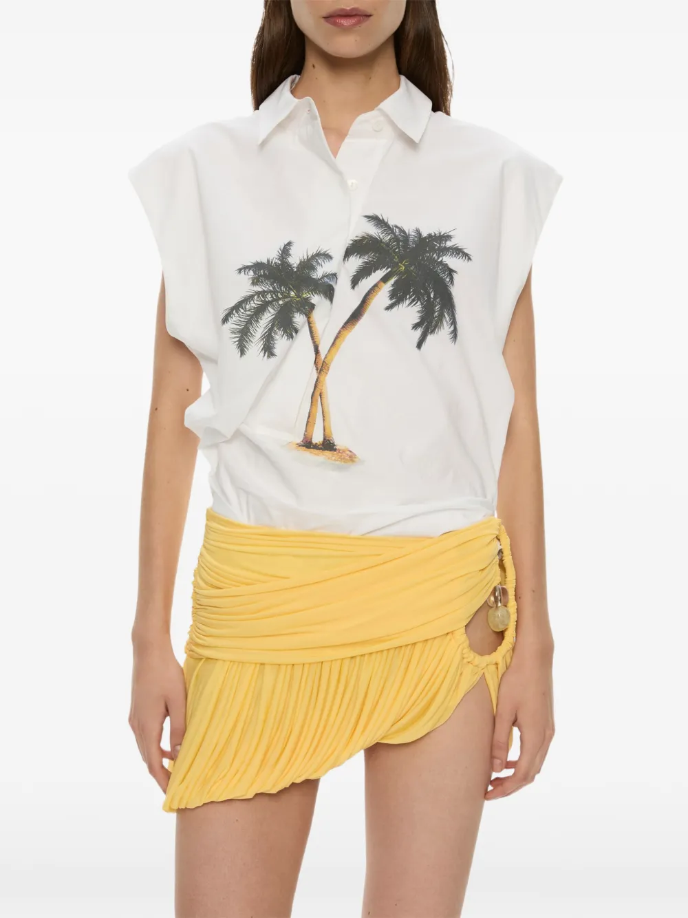 Christopher Esber Bubble Bar Minirock - Gelb