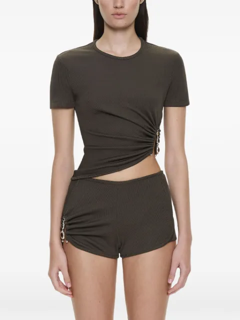 Christopher Esber Droplet Crystal Ruched T-shirt