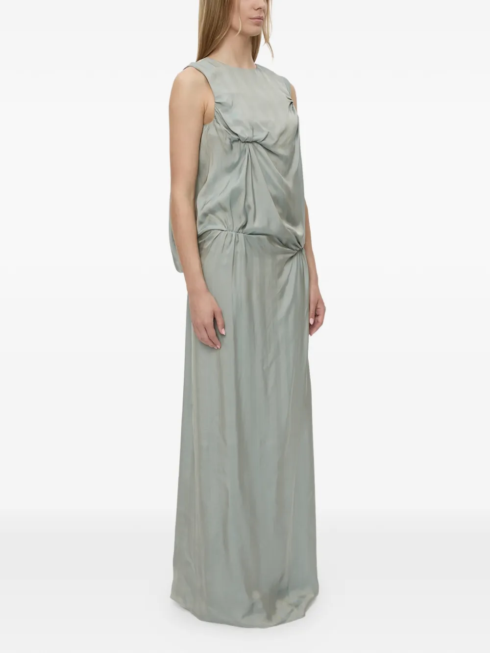 Christopher Esber Kacere bikini tuck column maxi-jurk Groen