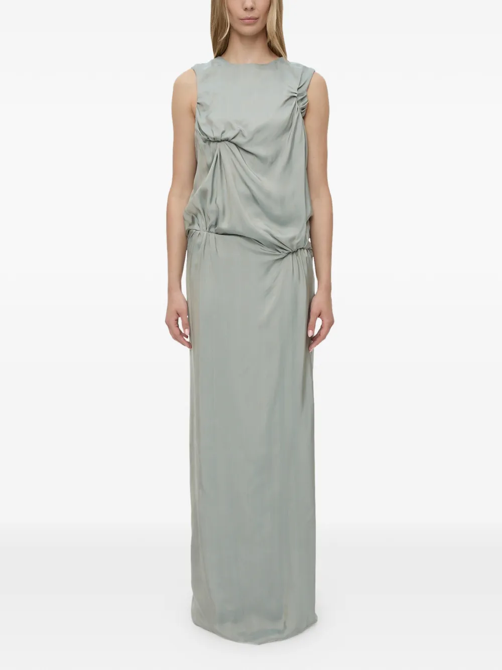 Christopher Esber Kacere bikini tuck column maxi-jurk Groen
