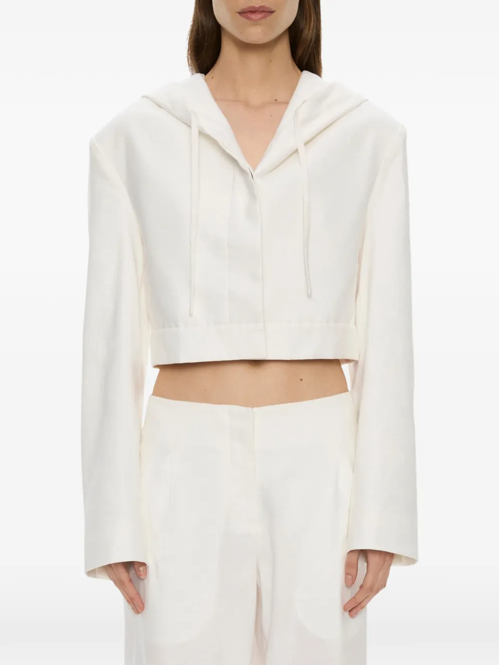 Christopher Esber Noa Hooded Jacket In White