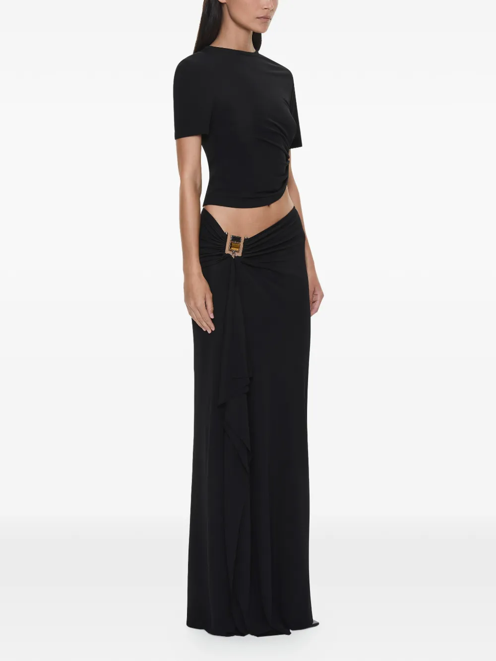 Christopher Esber Bezel Cascade Quartz maxi-rok Zwart