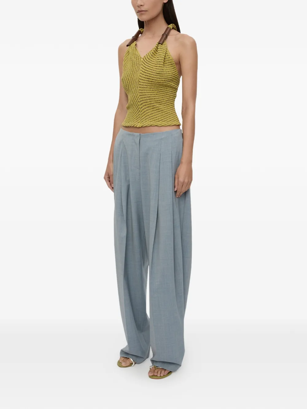 Christopher Esber Plinth pantalon Blauw