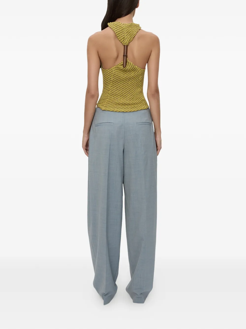 Christopher Esber Plinth pantalon Blauw