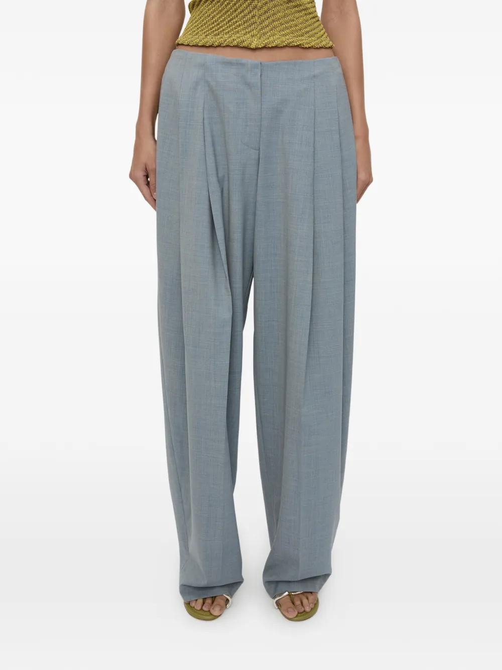 Christopher Esber Plinth Tailored Trousers In Blue