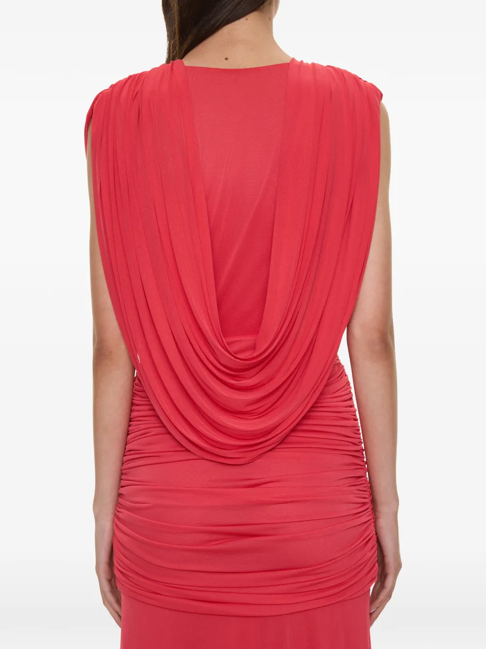 Christopher Esber Ripple gedrapeerde maxi-dress met ruches Rood