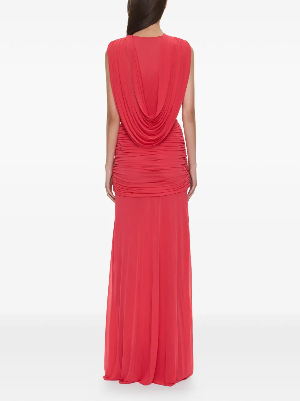 Christopher Esber Ripple gedrapeerde maxi-dress met ruches Rood