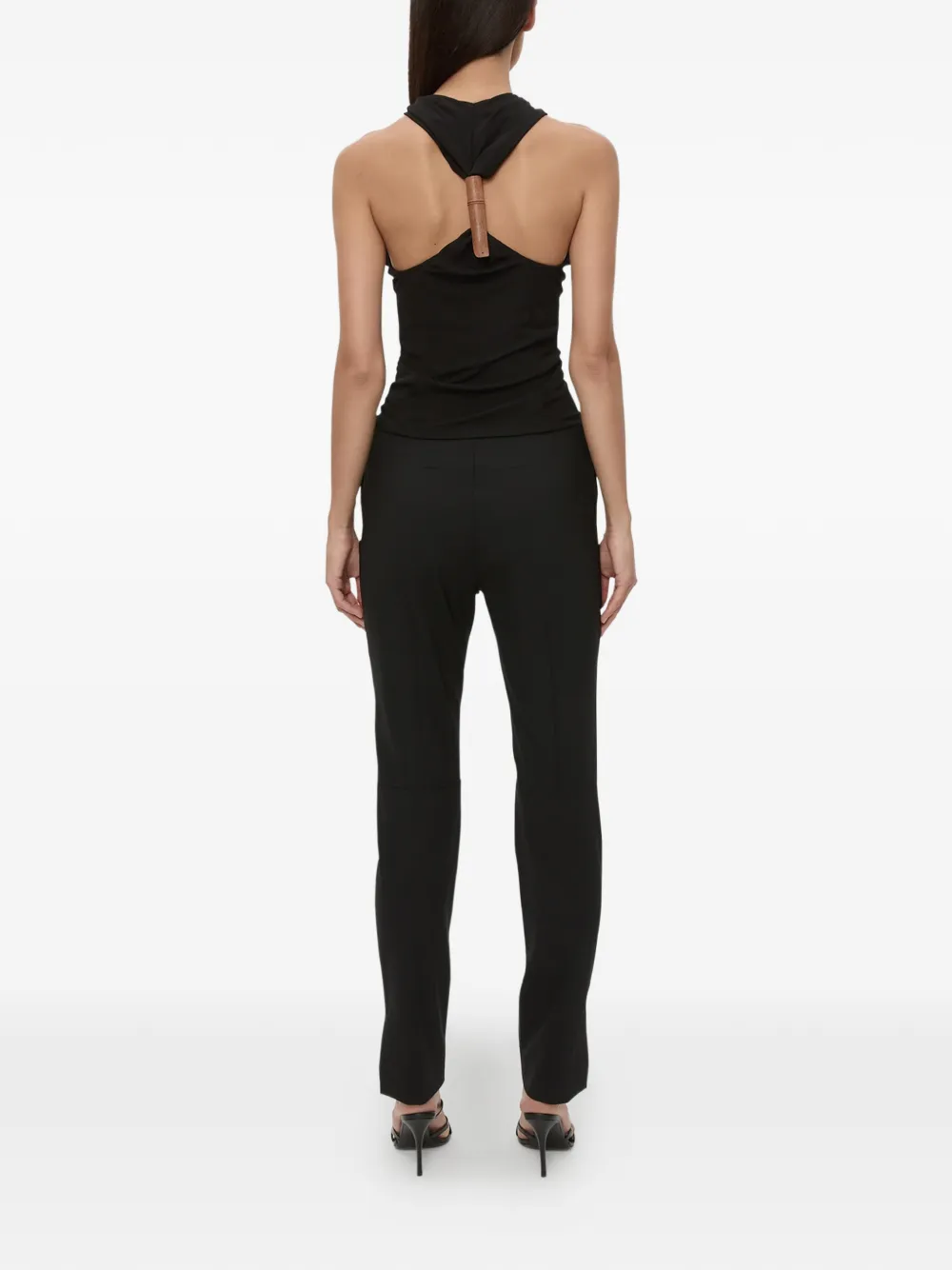 Christopher Esber tanktop met houten detail Zwart