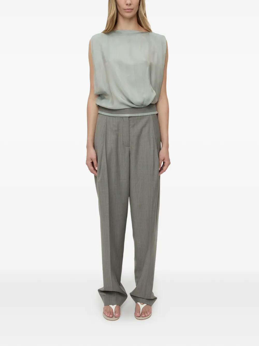 Christopher Esber Sashed tailored trousers - Grigio