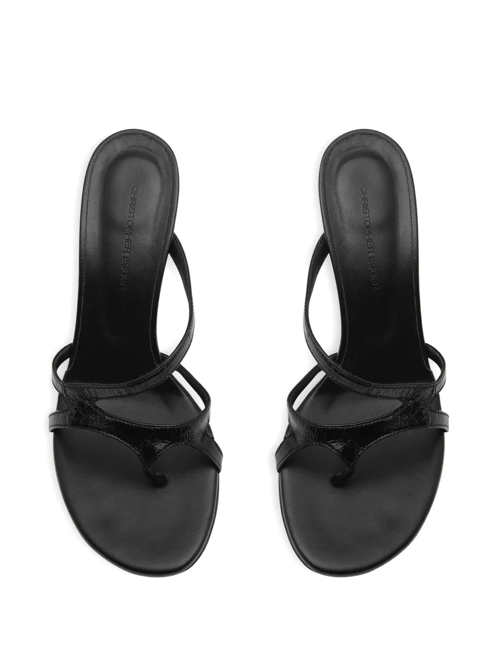 Christopher Esber Calathea sandalen met hak Zwart