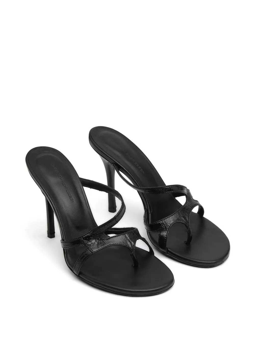 Christopher Esber Calathea sandalen met hak Zwart