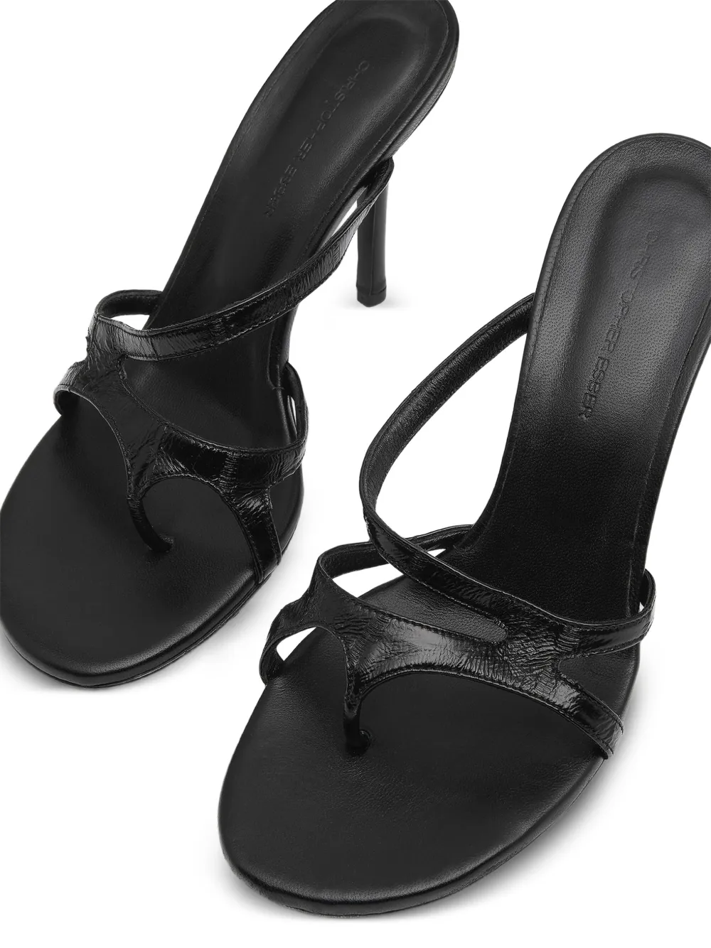 Christopher Esber Calathea sandalen met hak Zwart