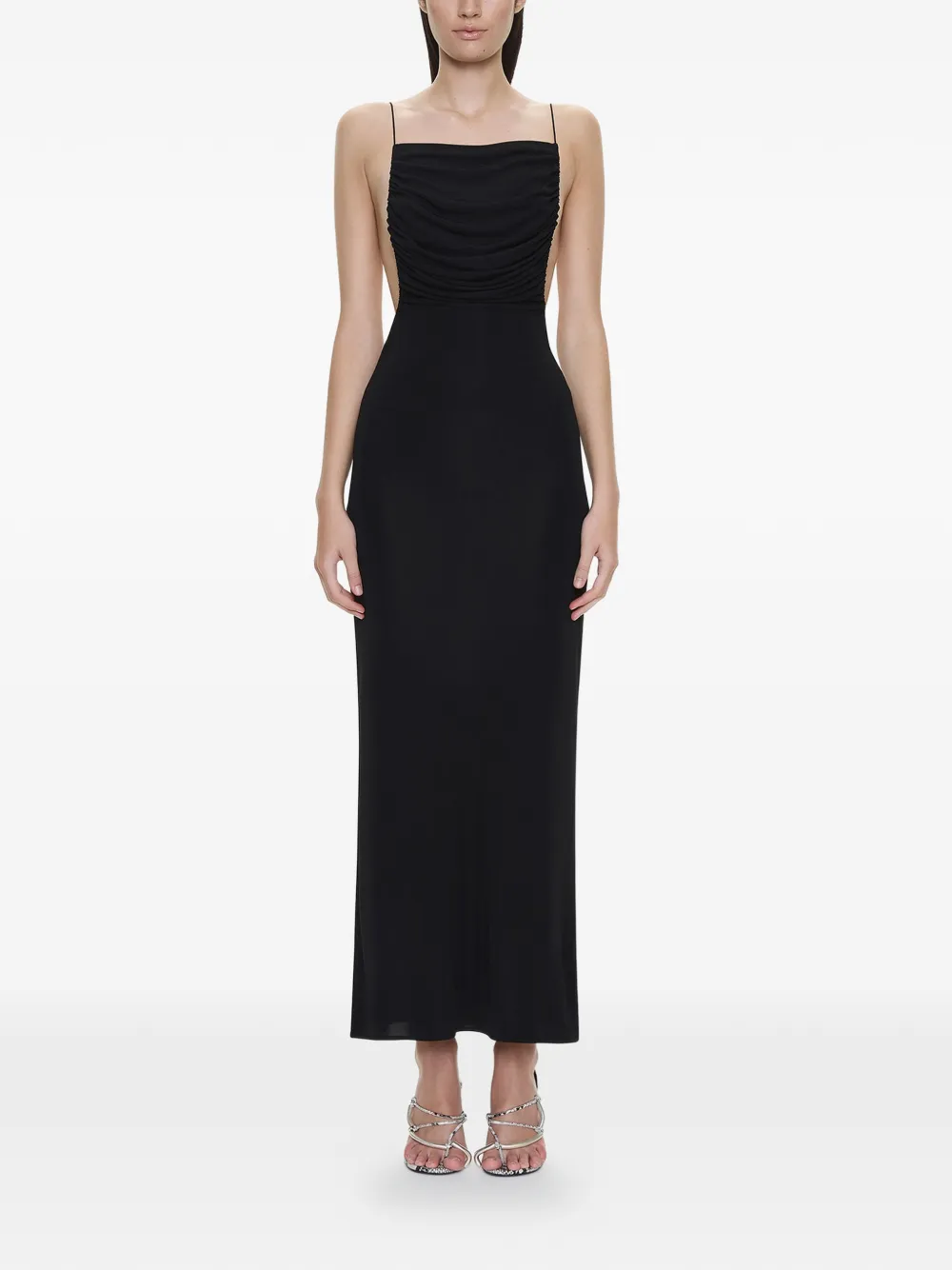 Christopher Esber Sculpted ruched dress - Nero