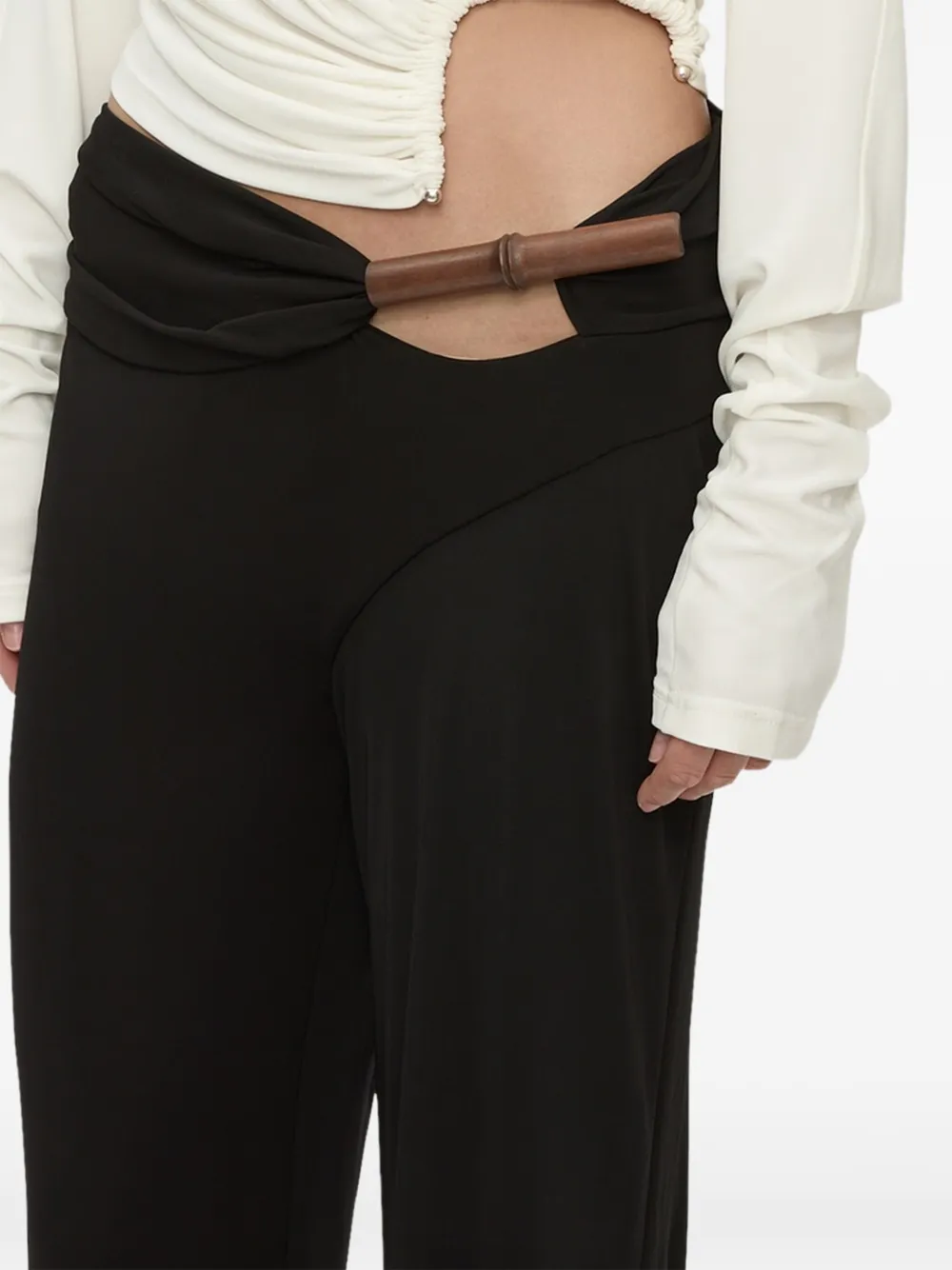 Christopher Esber Chime broek met uitgesneden details Zwart
