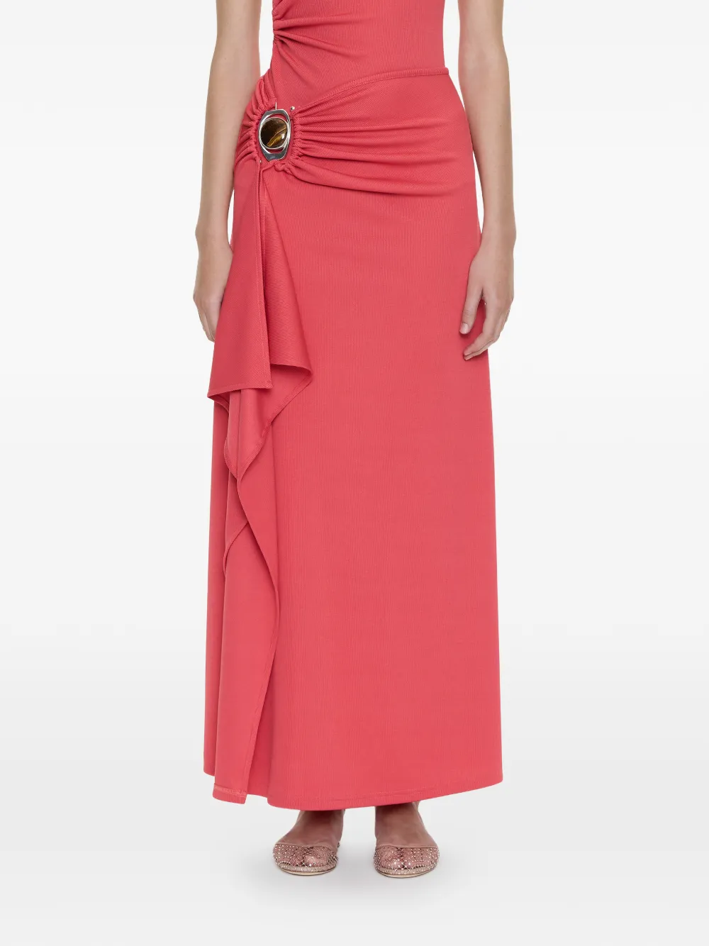 Christopher Esber Occhio Crystal Cascade skirt - Rosa