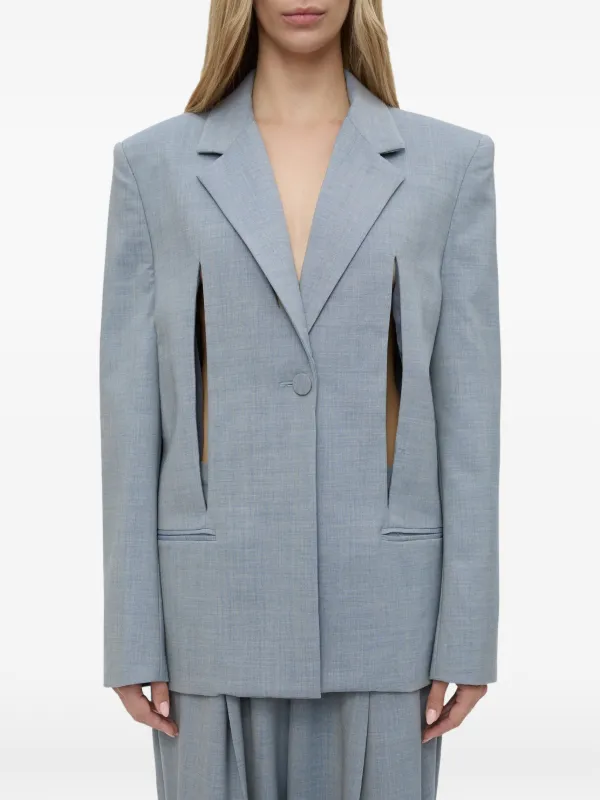 Christopher Esber Slashed Bikini Blazer in Blue