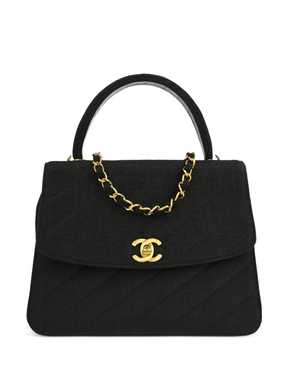 CHANEL Pre-Owned 1991-1994 2way top handle tote bag - Black