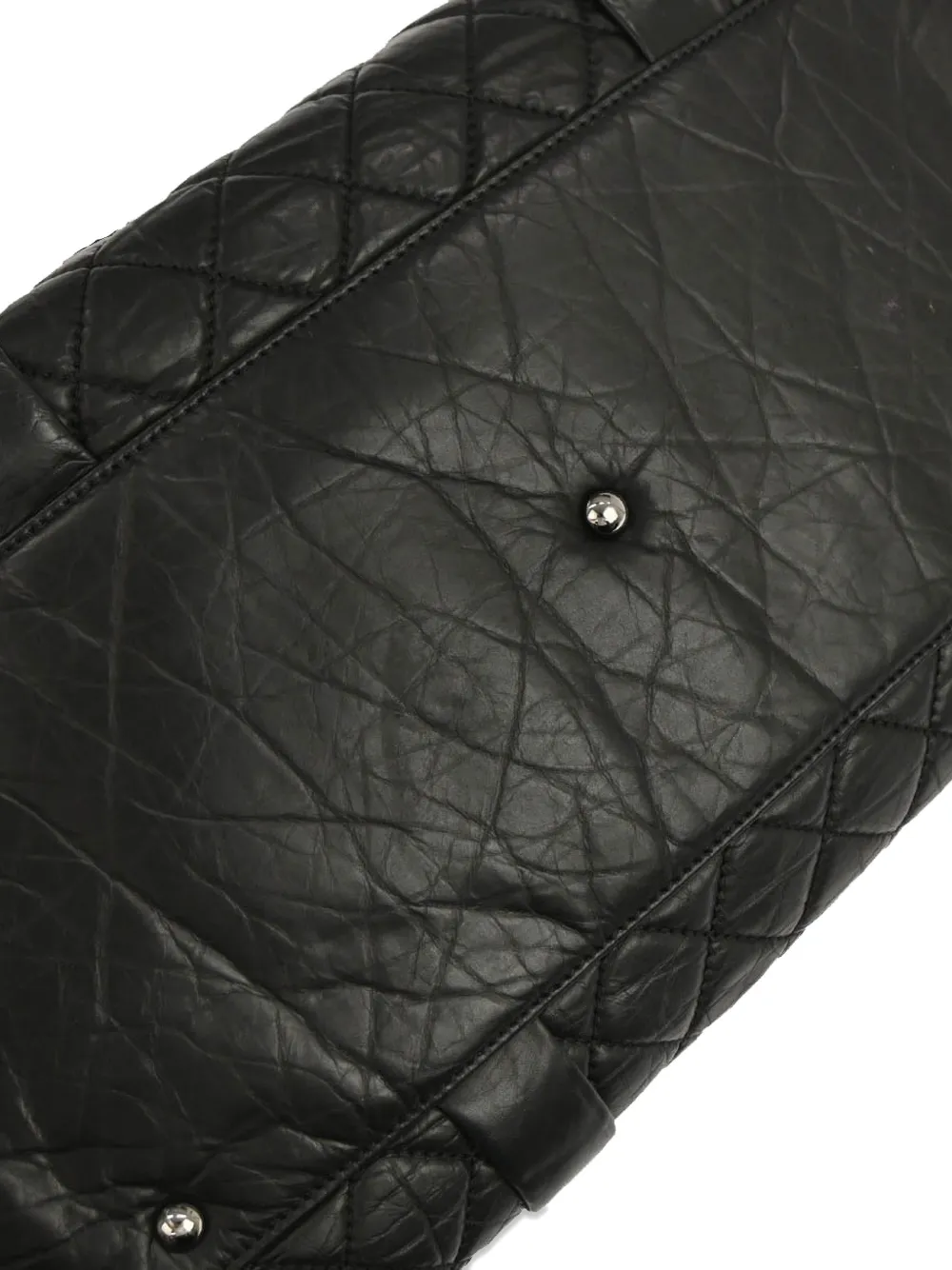 Chanel Pre-owned 2005-2006 Braided Leather Tote Bag in Black, view 5