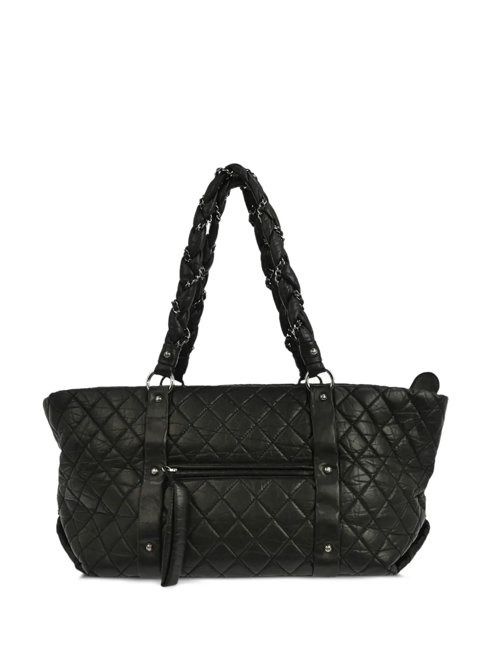 CHANEL Pre-Owned Borsa tote in pelle intrecciata 2005-2006 - Nero