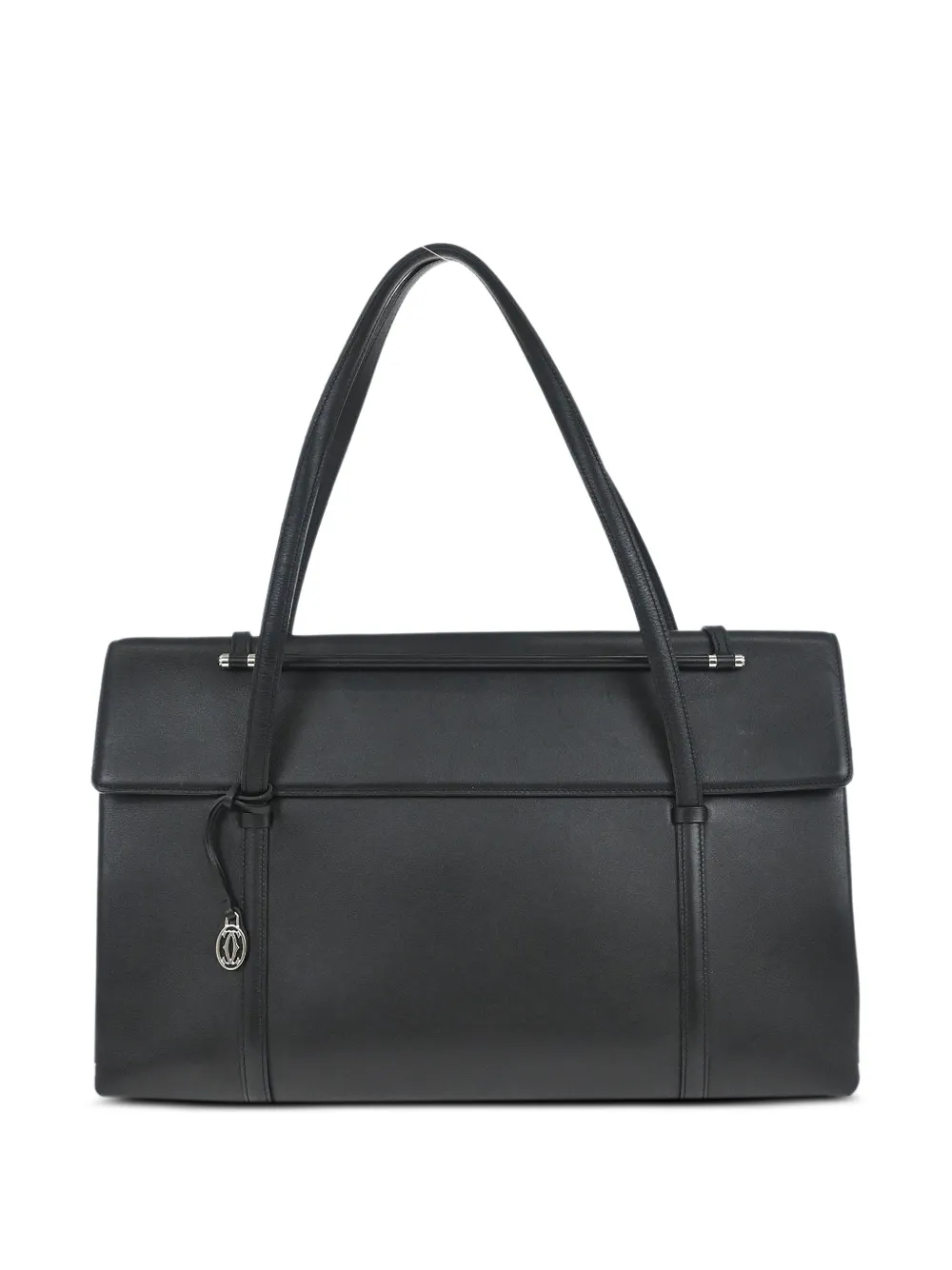 Cartier Borsa a mano Cabochon in pelle anni '90 - Nero