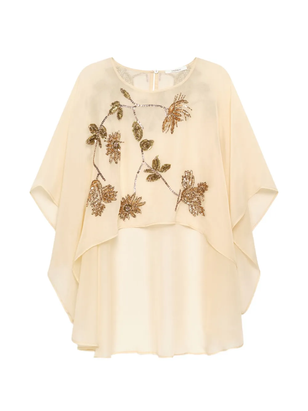 MALIPARMI Mantella con perline - Toni neutri