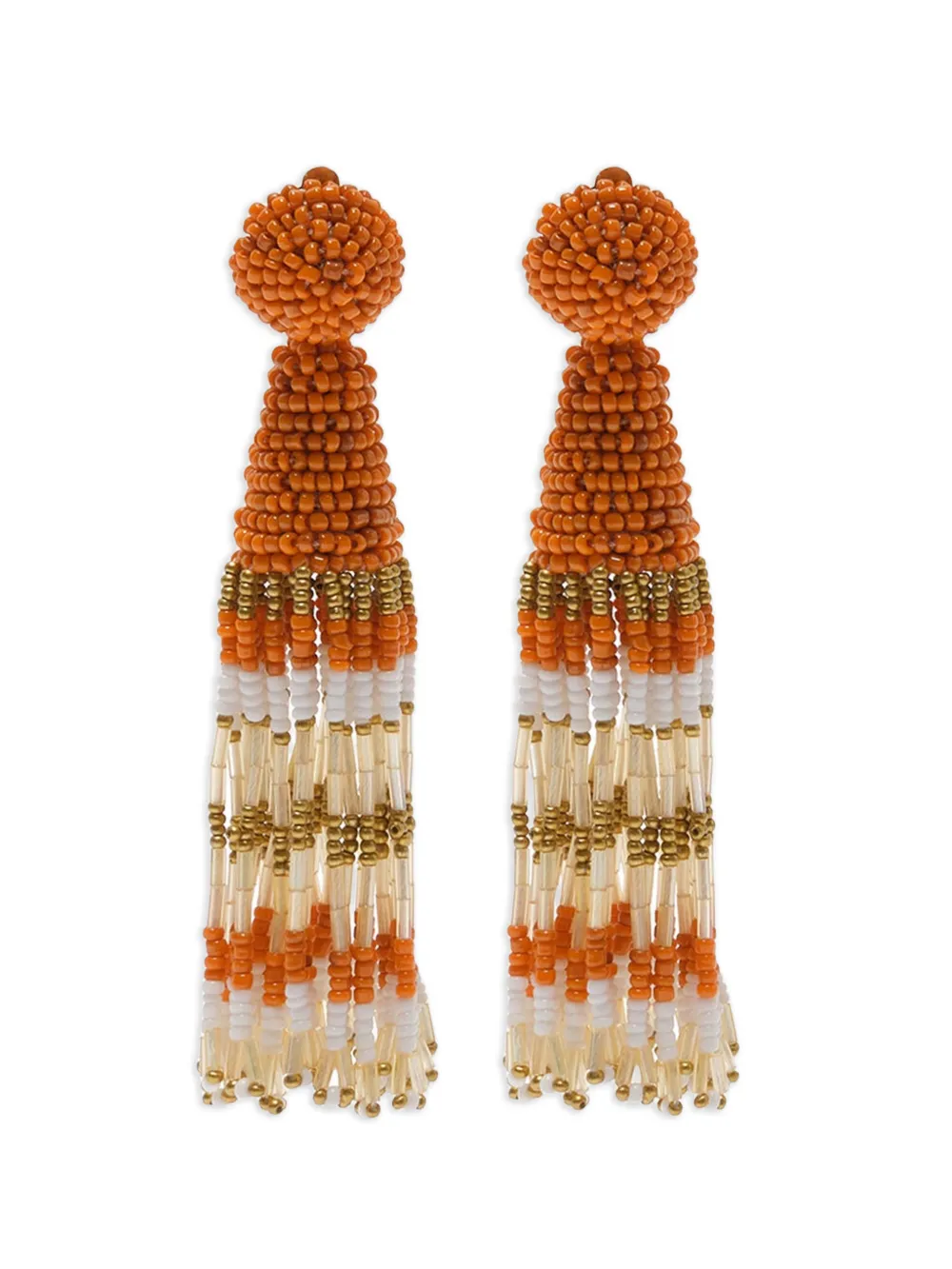 MALIPARMI Garden beads earrings - Arancione