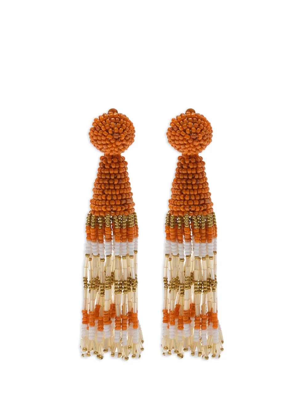 MALIPARMI Garden beads earrings - Arancione