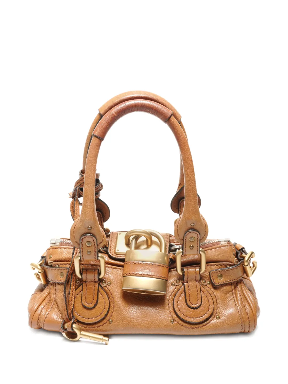 Chloé Pre-Owned 2000-2015s small Paddigton leather tote bag - Marrone