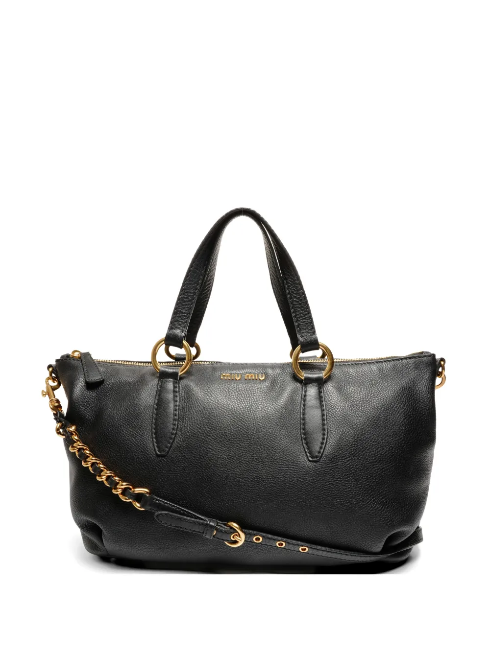 Miu Miu Pre-Owned 2000s leather shoulderbag - Nero