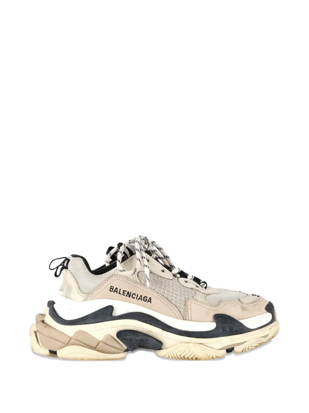 Balenciaga Pre-Owned triple s layered sneakers - Toni neutri